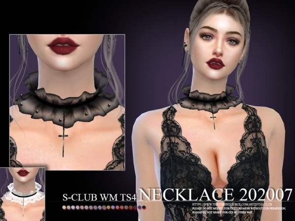  The Sims Resource: Necklace 202007 by S Club