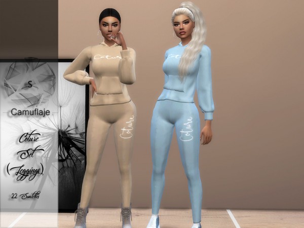  The Sims Resource: Coture Leggings by Camuflaje