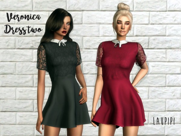  The Sims Resource: Veronica Dress two by laupipi
