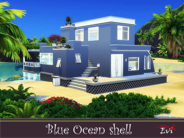  The Sims Resource: Blue Ocean Shell by evi