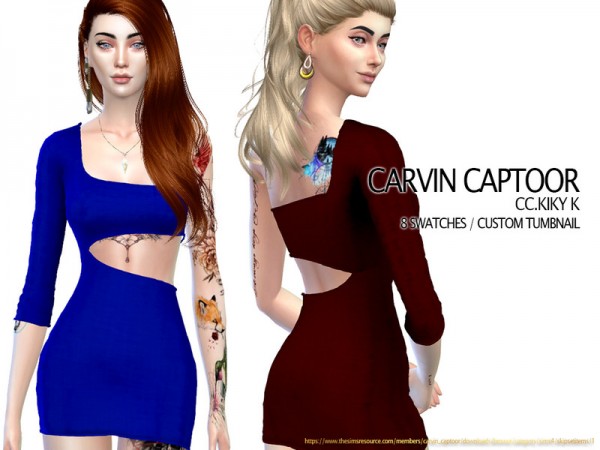  The Sims Resource: Kiky K dress by carvin captoor