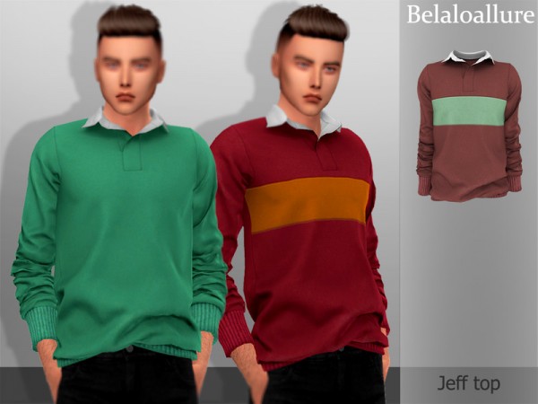  The Sims Resource: Jeff top by belal1997