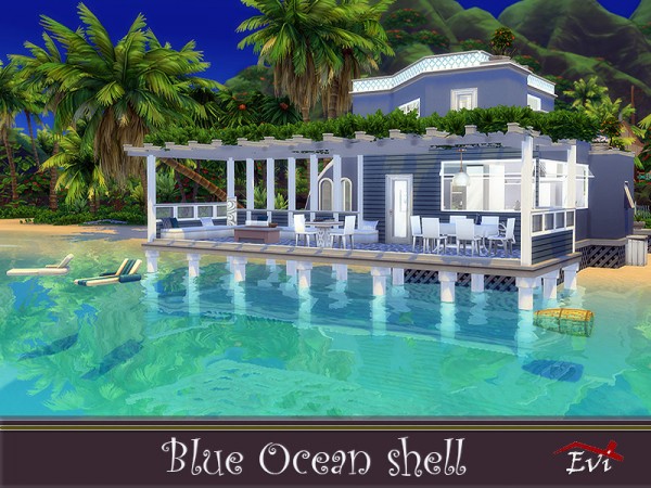  The Sims Resource: Blue Ocean Shell by evi