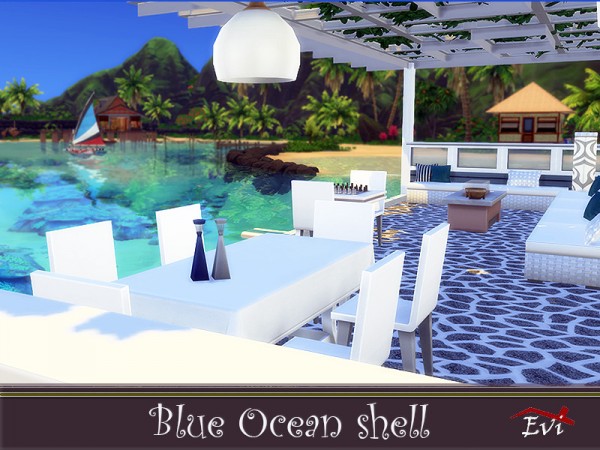  The Sims Resource: Blue Ocean Shell by evi