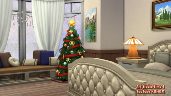  Sims 3 by Mulena: Cozy Winter Cottage No CC