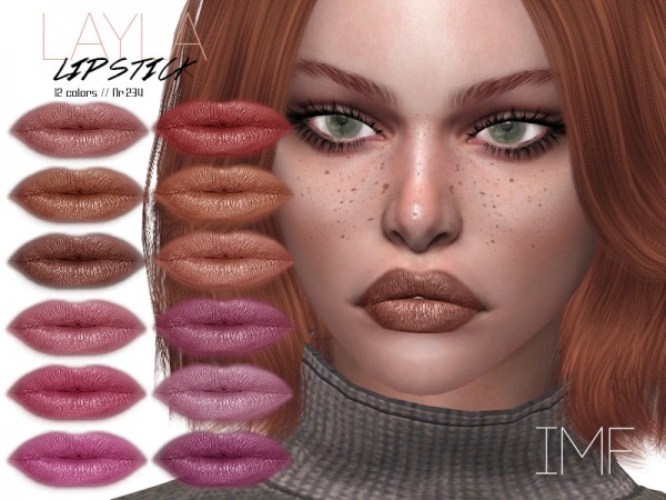  The Sims Resource: Layla Lipstick N.234 by IzzieMcFire