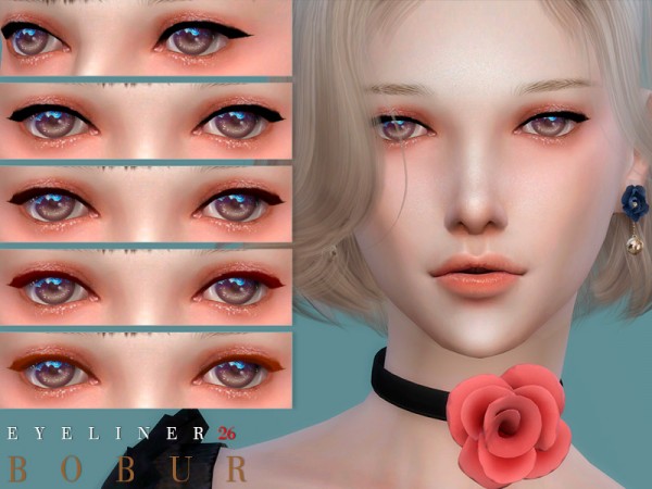  The Sims Resource: Eyeliner 26 by Bobur3
