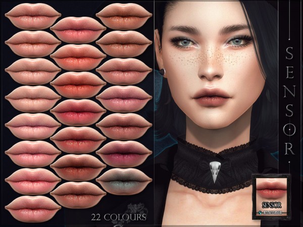  The Sims Resource: Sensor Lipstick by RemusSirion
