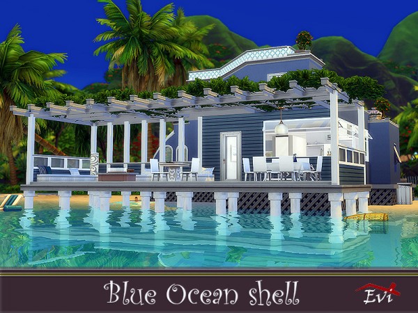  The Sims Resource: Blue Ocean Shell by evi