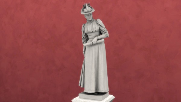  Mod The Sims: Statue of A Lady by Bissen by TheJim07