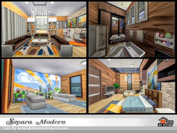  The Sims Resource: Supara Modern House by autaki