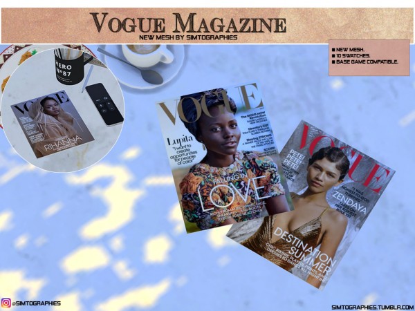 Simtographies: Vogue Magazine