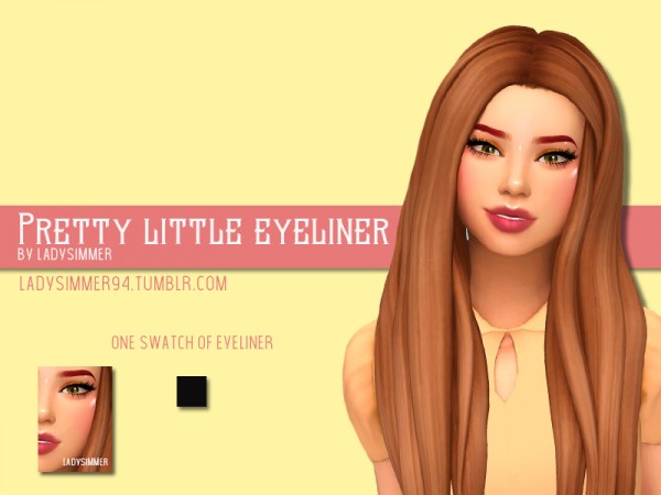  The Sims Resource: Pretty Little Eyeliner by LadySimmer94