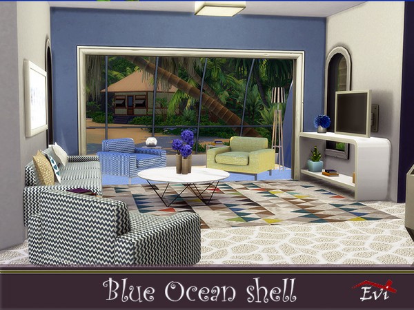  The Sims Resource: Blue Ocean Shell by evi