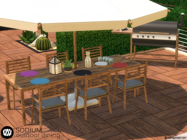  The Sims Resource: Sodium Outdoor Dining by wondymoon