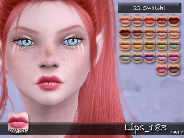  The Sims Resource: Lips 183 by tatygagg