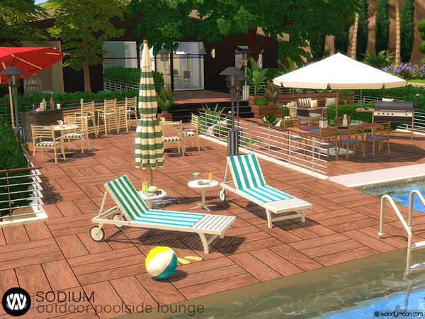  The Sims Resource: Sodium Outdoor Dining by wondymoon