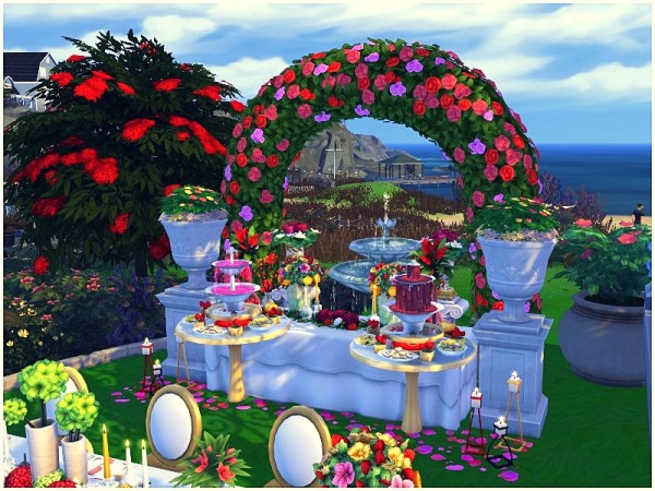  The Sims Resource: Outdoor Wedding Park by lotsbymanal
