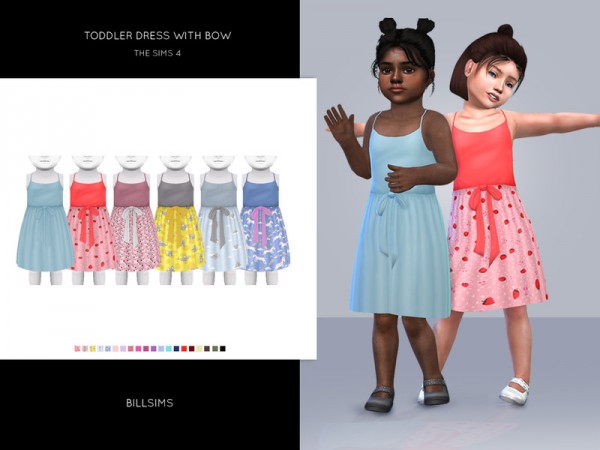  The Sims Resource: Toddler Dress with Bow by Bill Sims