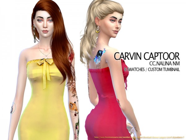  The Sims Resource: Nalina NM dress by carvin captoor