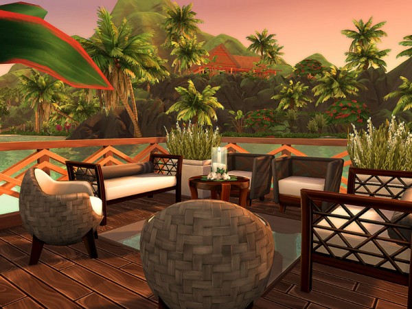 The Sims Resource: Beach Side Bar - No CC by Sarina_Sims • Sims 4 Downloads