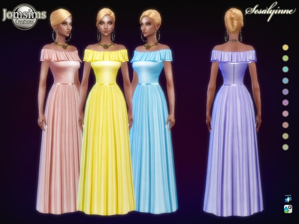  The Sims Resource: Sesalyinne dress by jomsims