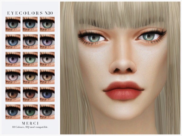  The Sims Resource: Eyecolors N30 by Merci