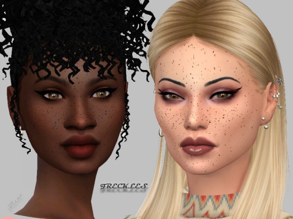  The Sims Resource: Natural Freckles by pizazz