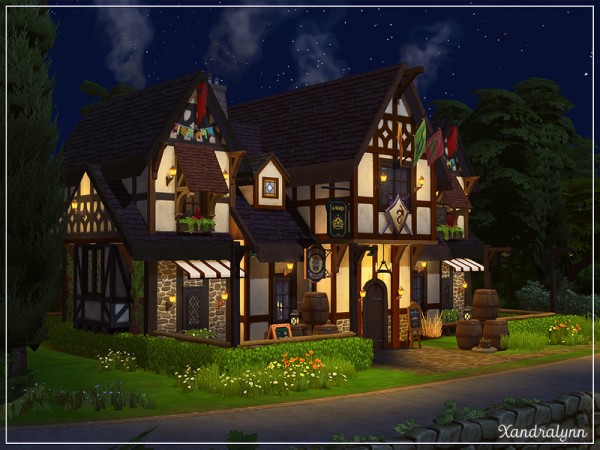  The Sims Resource: Twin Barrels Tavern by Xandralynn