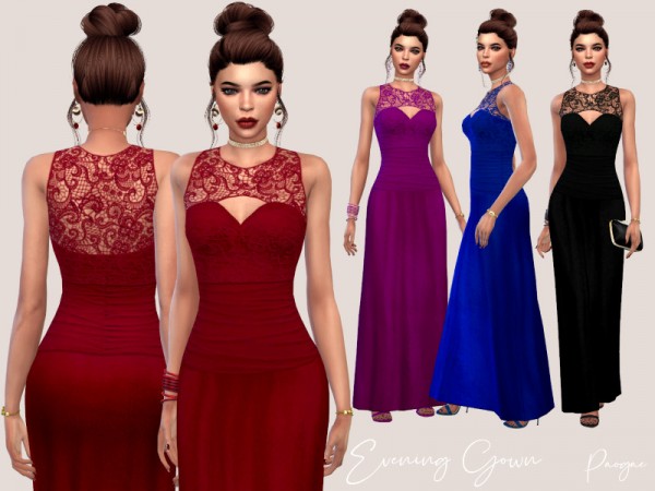  The Sims Resource: Evening Gown by Paogae