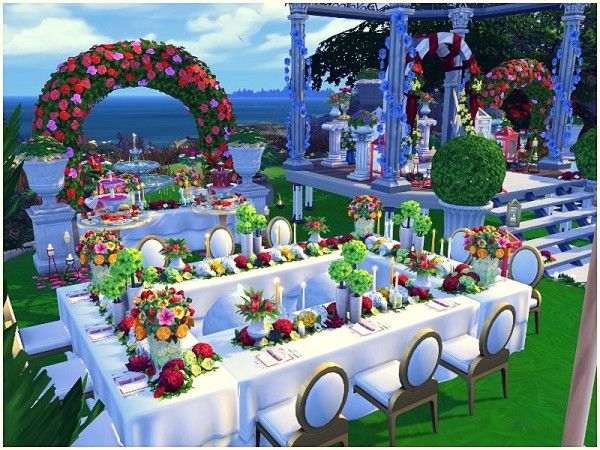  The Sims Resource: Outdoor Wedding Park by lotsbymanal