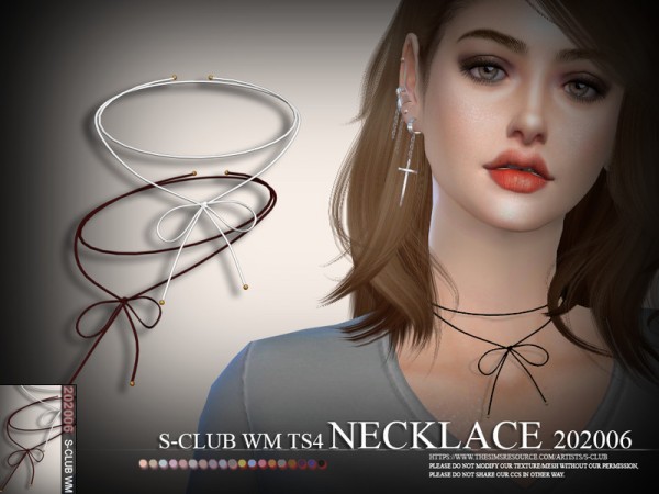  The Sims Resource: Necklace 202006 by S Club