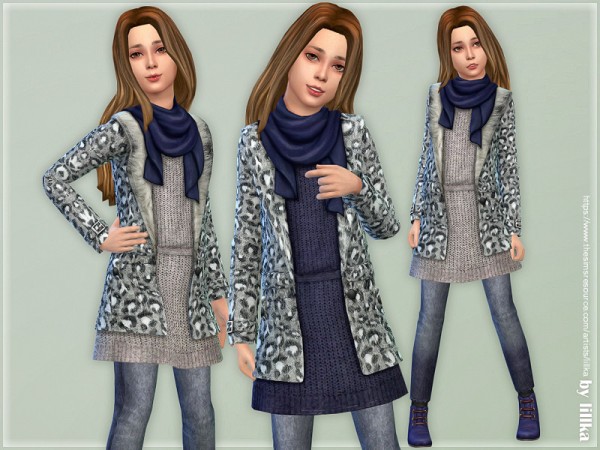  The Sims Resource: Winter Outfit for Girls by lillka