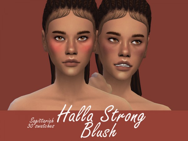  The Sims Resource: Halla Blush Strong by Sagittariah