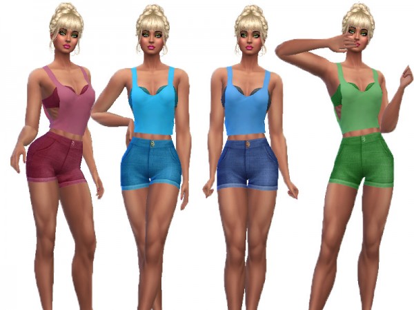  The Sims Resource: Short outfit by TrudieOpp