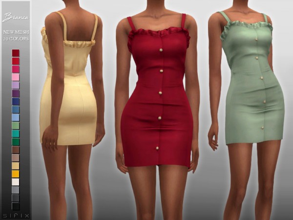  The Sims Resource: Bianca Dress by Sifix