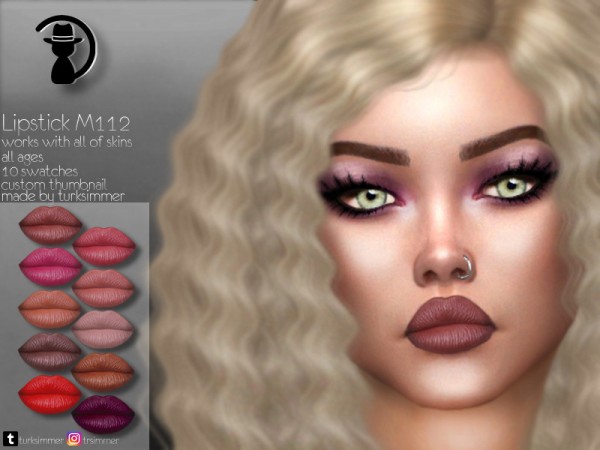  The Sims Resource: Lipstick M112 by turksimmer