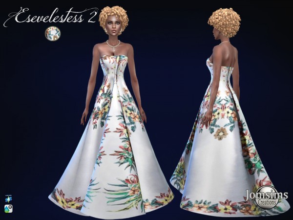  The Sims Resource: Esevelestess dress 2 by jomsims