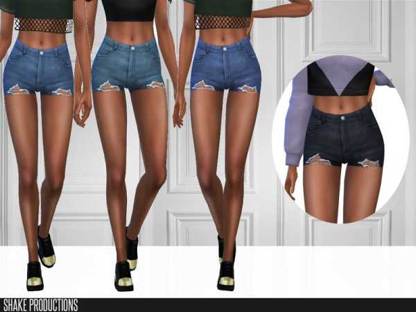  The Sims Resource: 375   Denim Shorts by ShakeProductions