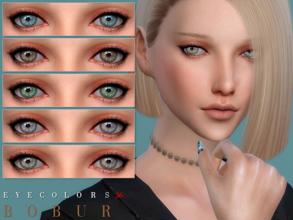  The Sims Resource: Eyecolors 36 by Bobur3