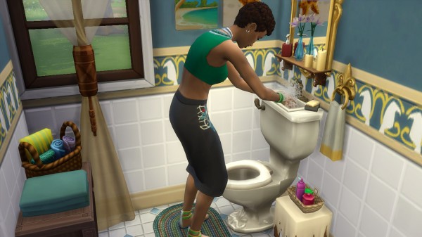  Mod The Sims: Toilet and Sink Combo set by K9DB