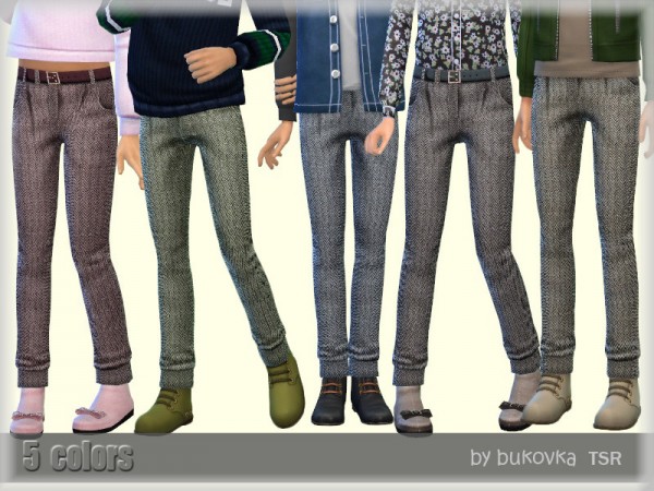  The Sims Resource: Pants Tweed Child by bukovka