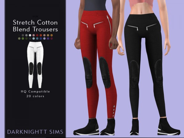  The Sims Resource: Stretch Cotton Blend Trousers by DarkNighTt