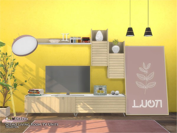  The Sims Resource: Qiemo Living Room TV Units by ArtVitalex