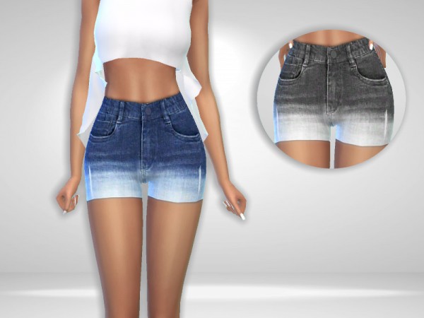  The Sims Resource: Stone Washed Shorts by Puresim