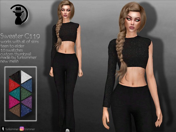  The Sims Resource: Sweater C119 by turksimmer