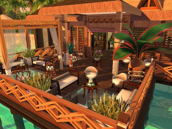  The Sims Resource: Beach Side Bar   No CC by Sarina Sims
