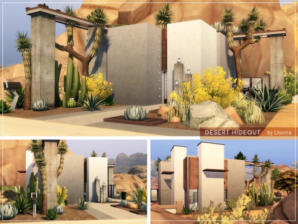 The Sims Resource: Desert Hideout House by Lhonna • Sims 4 Downloads