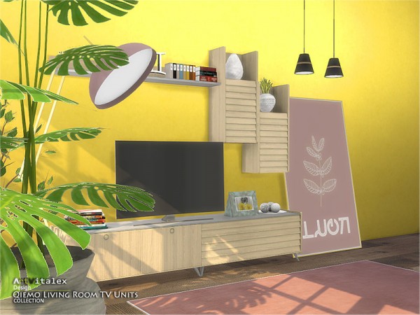 The Sims Resource: Qiemo Living Room TV Units by ArtVitalex