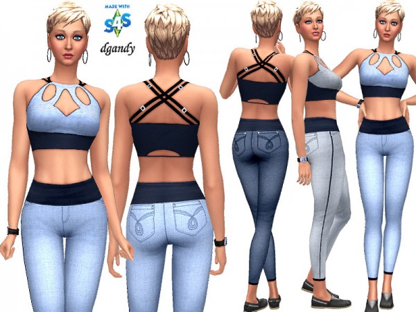  The Sims Resource: Jeggings 20200120 by dgandy